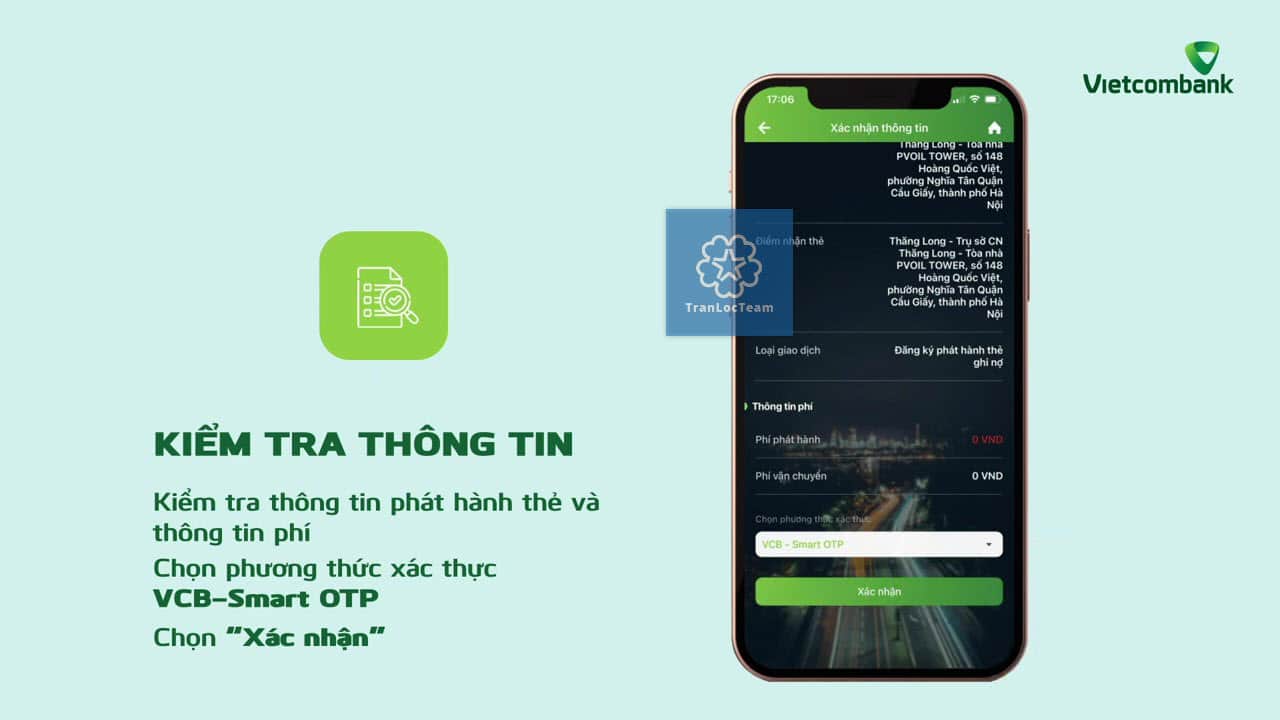 Mở thẻ Visa Debit Vietcombank dễ dàng chỉ trong vài bước đơn giản 6