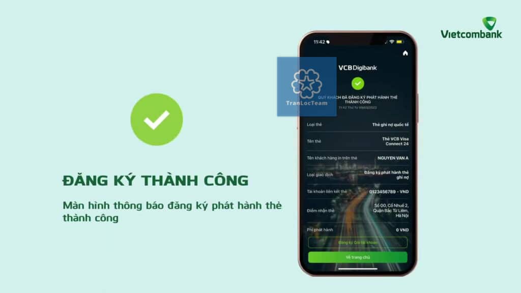 Mở thẻ Visa Debit Vietcombank dễ dàng chỉ trong vài bước đơn giản 2