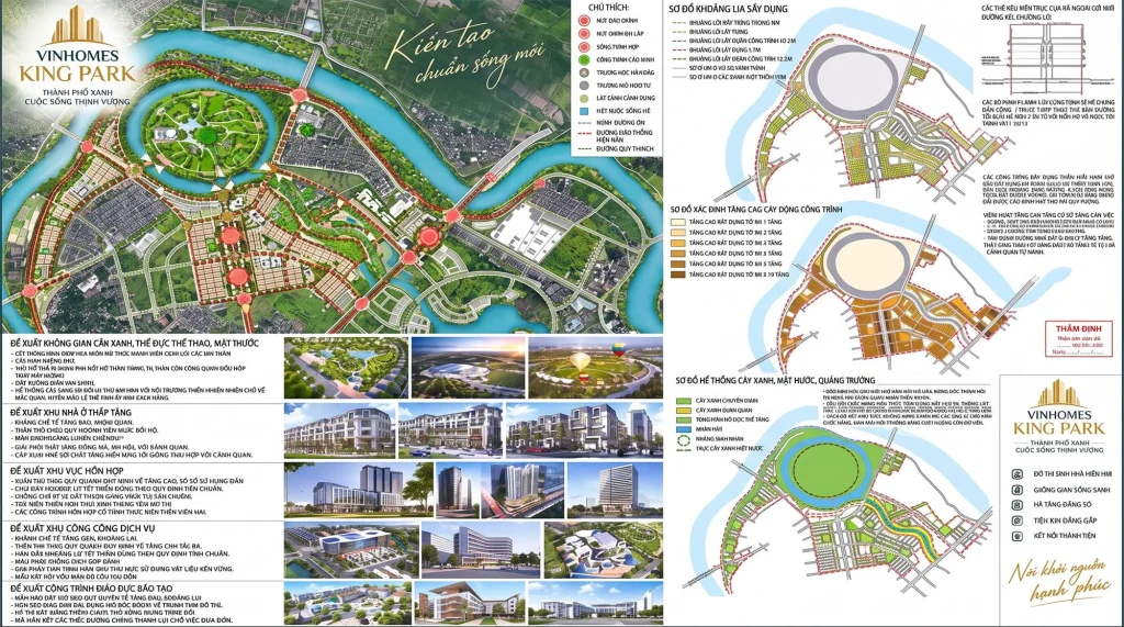 Quy hoạch 1/500 Vinhomes King Park: Người mua cần đọc những gì? 2 Bản đồ quy hoạch tổng thể King Park Bắc Ninh